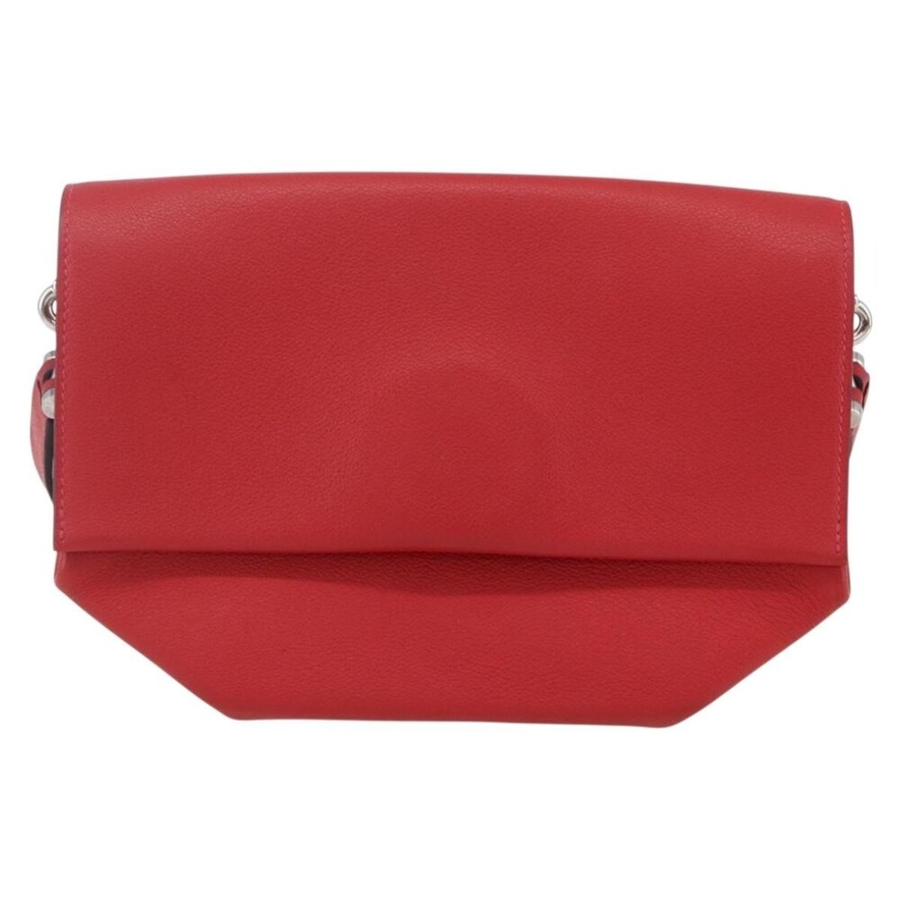 Hermes Leather Opry 24 Shoulder Bag Red